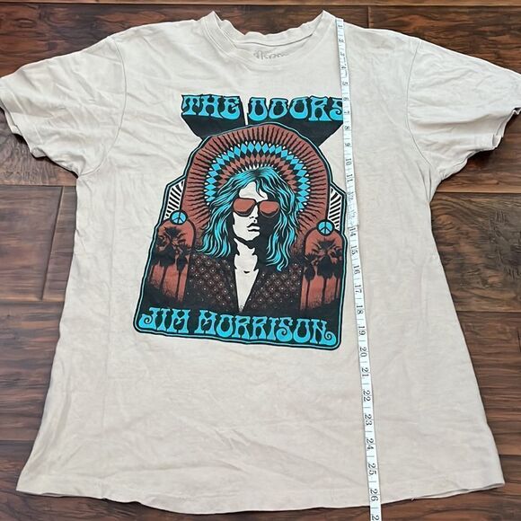 The Doors Jim Morrison Tan Colored Graphic Shirt - Picture 6 of 8
